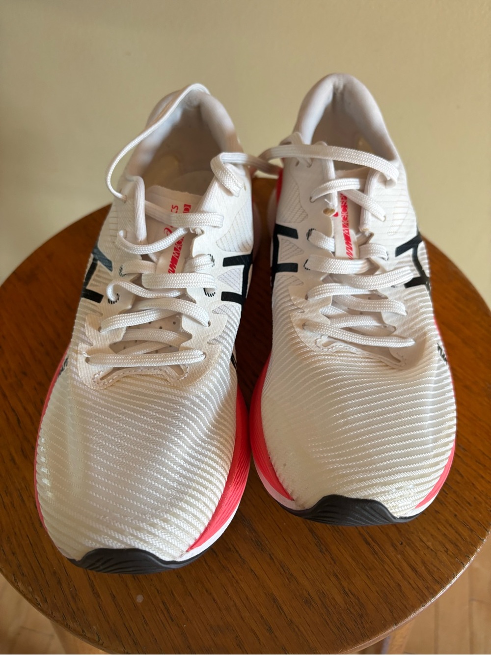 ASICS Magic Speed Running Shoes Women 8.5 White Coral